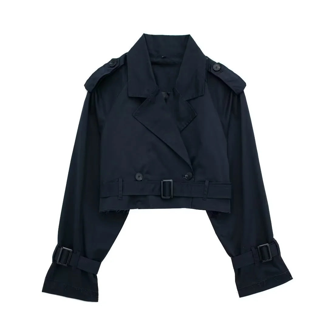 Elvina | Kort Trenchcoat