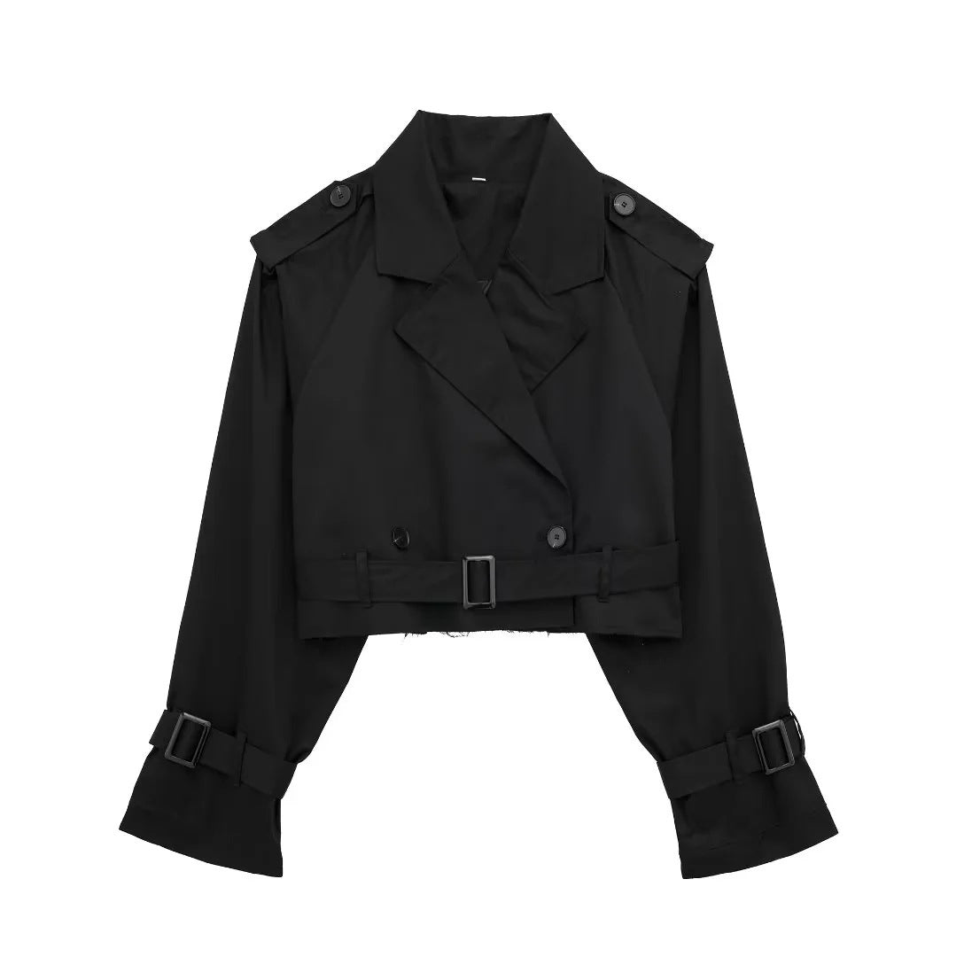 Elvina | Kort Trenchcoat