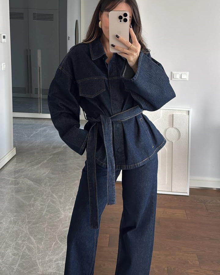 Elina | Denim Kimono Sett
