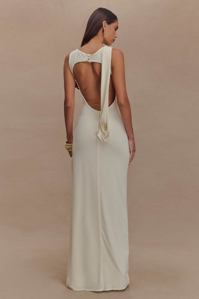Selma | Elegant ryggløs midikjole