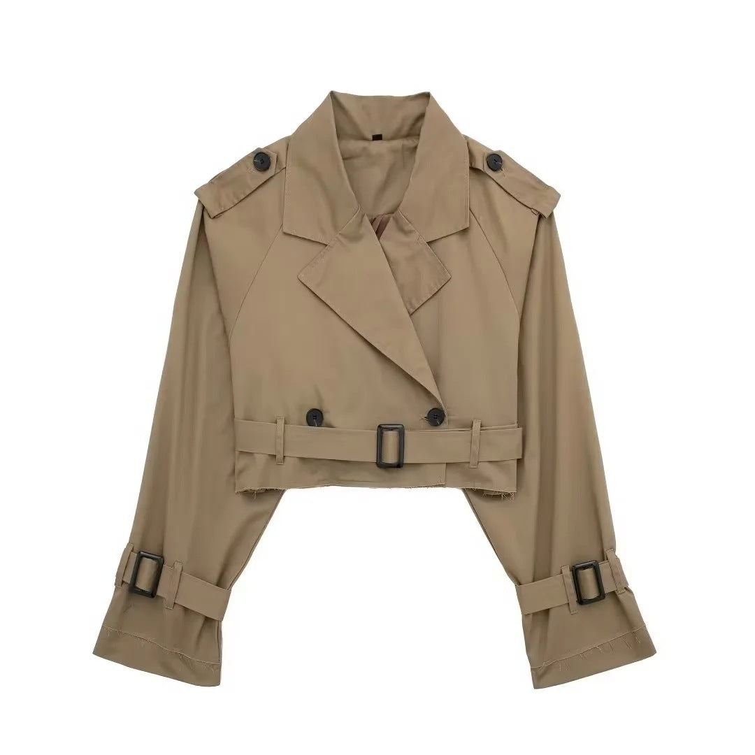 Elvina | Kort Trenchcoat