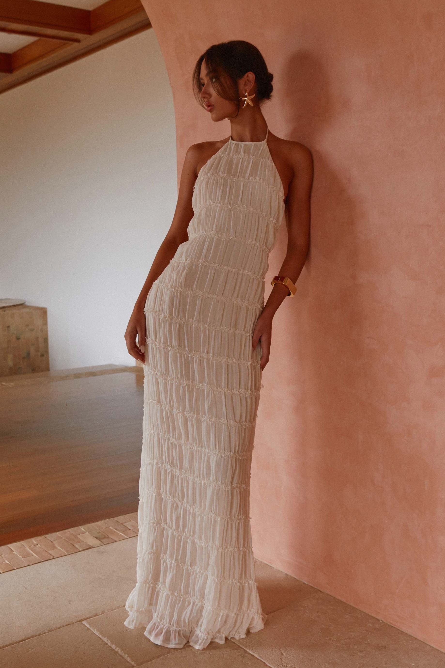 Sofie | Halterneck Maxi Kjole