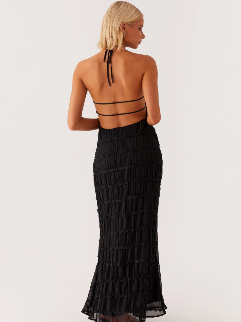 Sofie | Halterneck Maxi Kjole