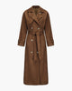 Solveig | Semsket trenchcoat