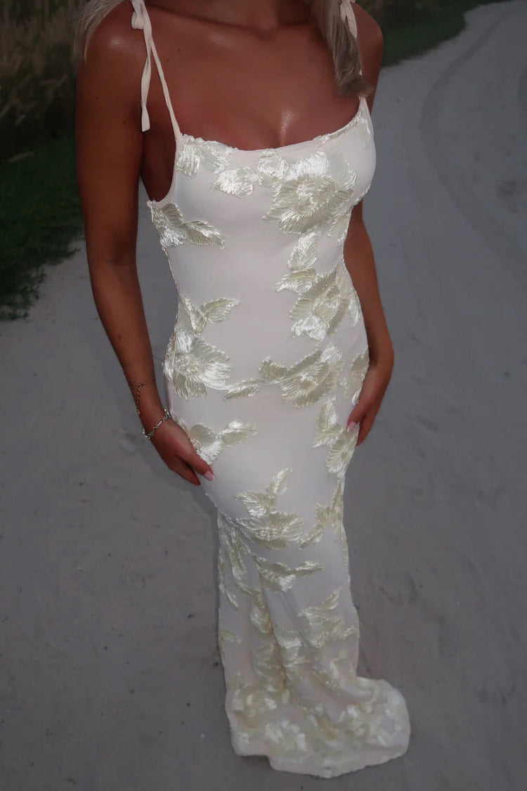 Maren | Blomstrete Maxi Kjole