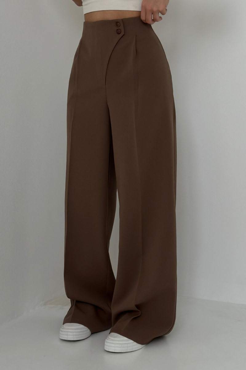 Lena | High-Waisted Wide-Leg Bukser