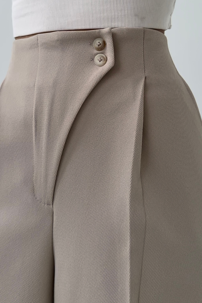 Lena | High-Waisted Wide-Leg Bukser