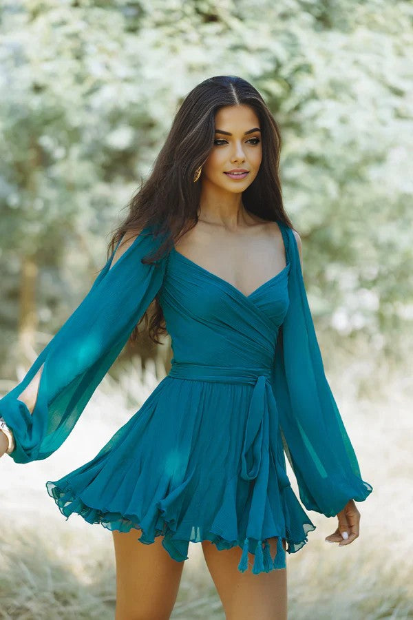 Gaia | Mini Ruffled kjole
