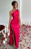 Solveig | One-Shoulder Sateng Kjole