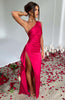 Solveig | One-Shoulder Sateng Kjole