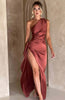 Solveig | One-Shoulder Sateng Kjole