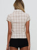 Astrid | Fitted Check Blouse