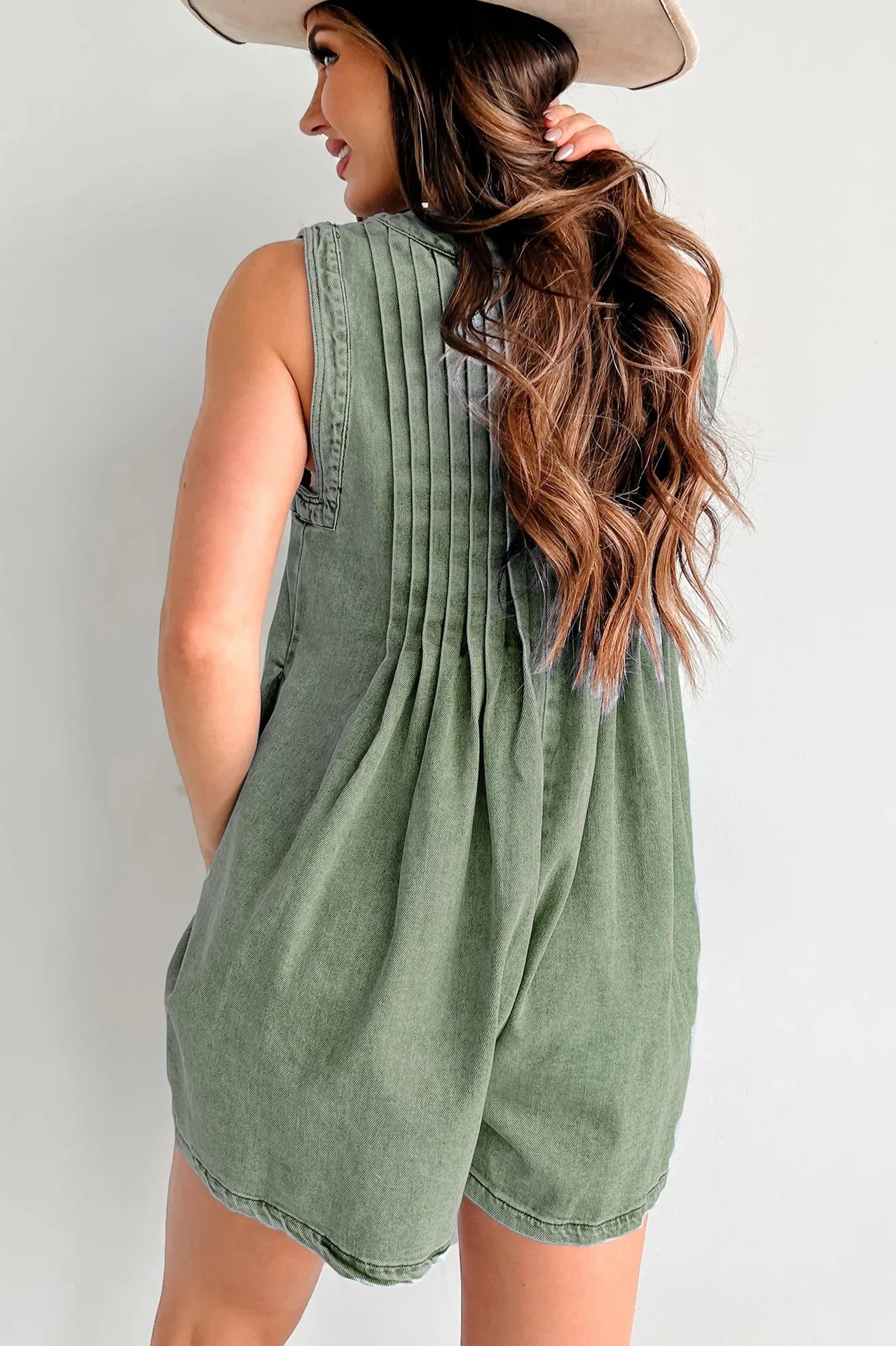 Ina | Denim Romper