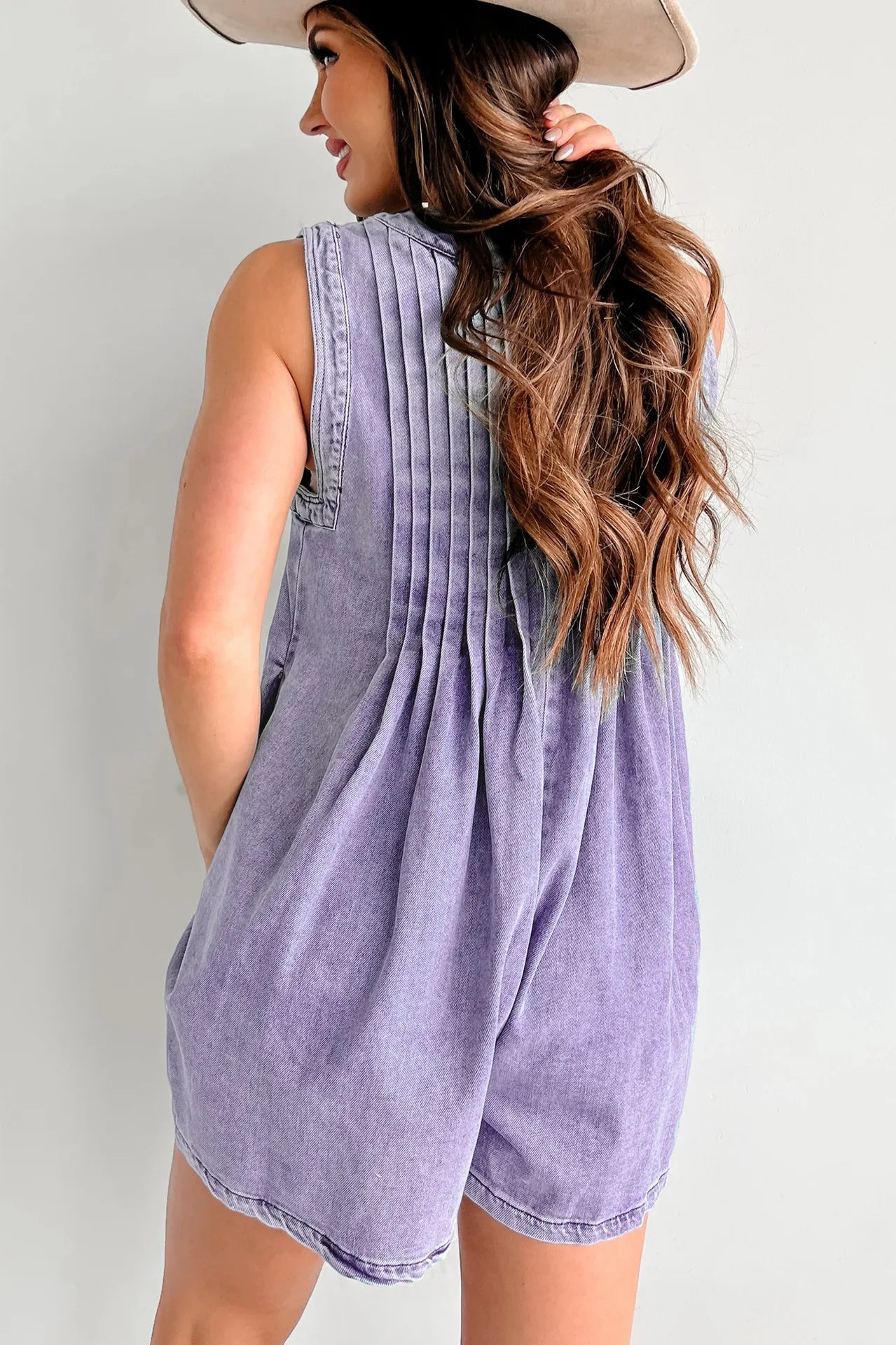 Ina | Denim Romper