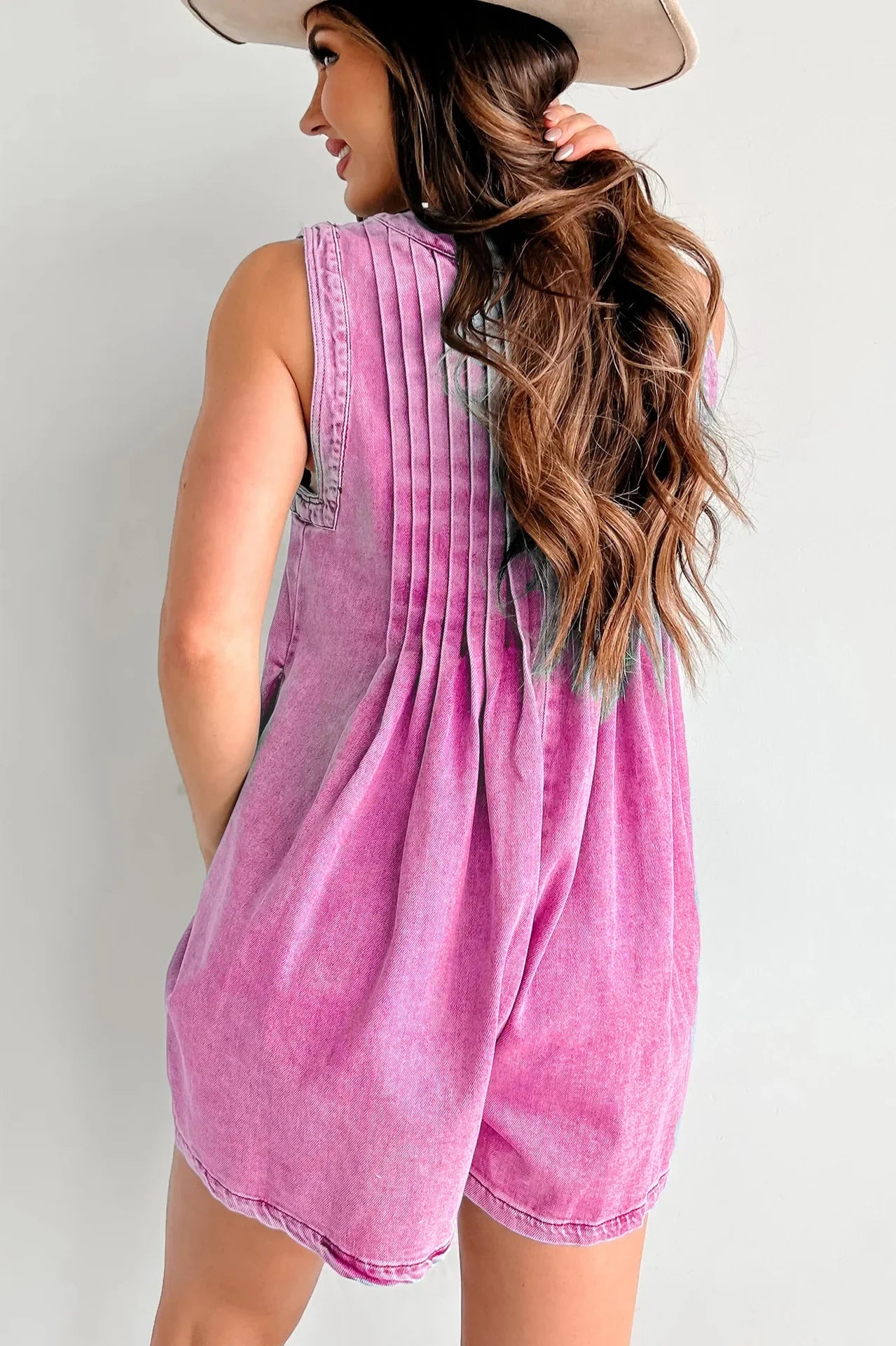 Ina | Denim Romper
